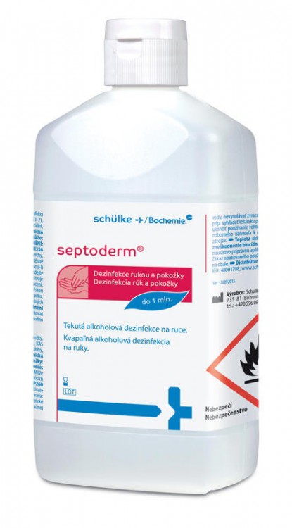Septoderm desinfekce pokožky 500ml | Čistící, dezinf.prostř., dezodoranty - Dezi. přípravky
